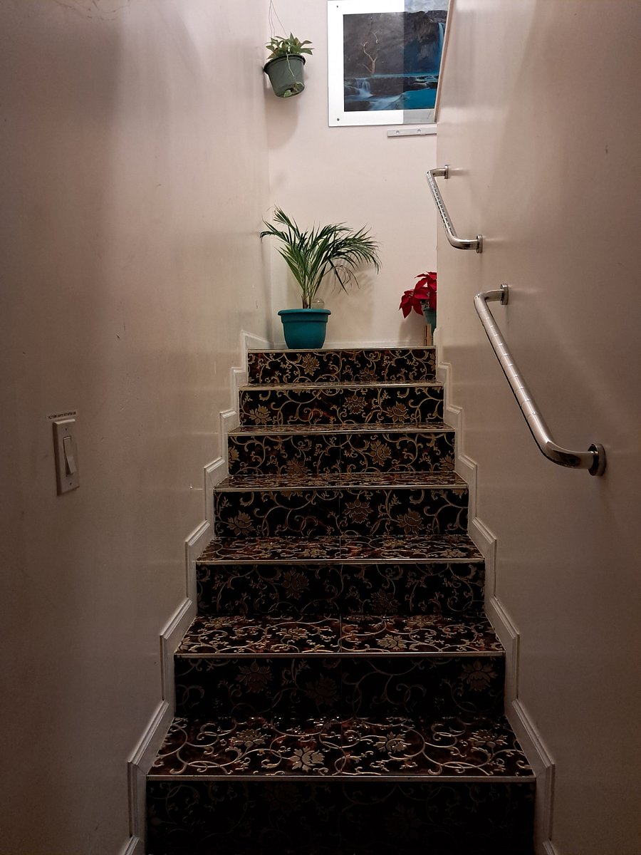 Stairway to front door 