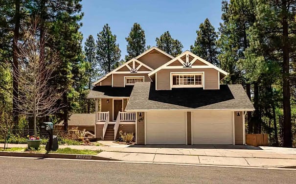 This is the outside of our home. Entry to the unit is through the backyard. 