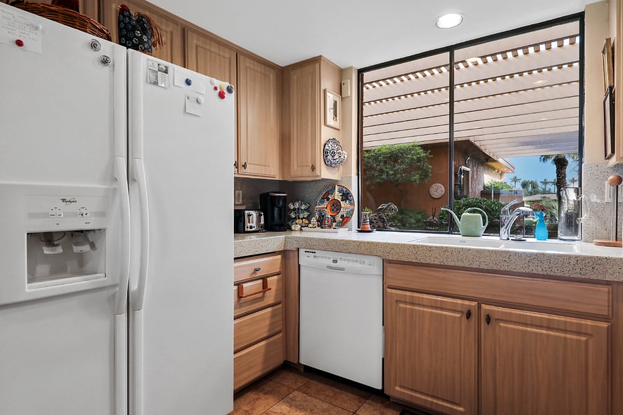 Breakfast bar window with views to front patio.