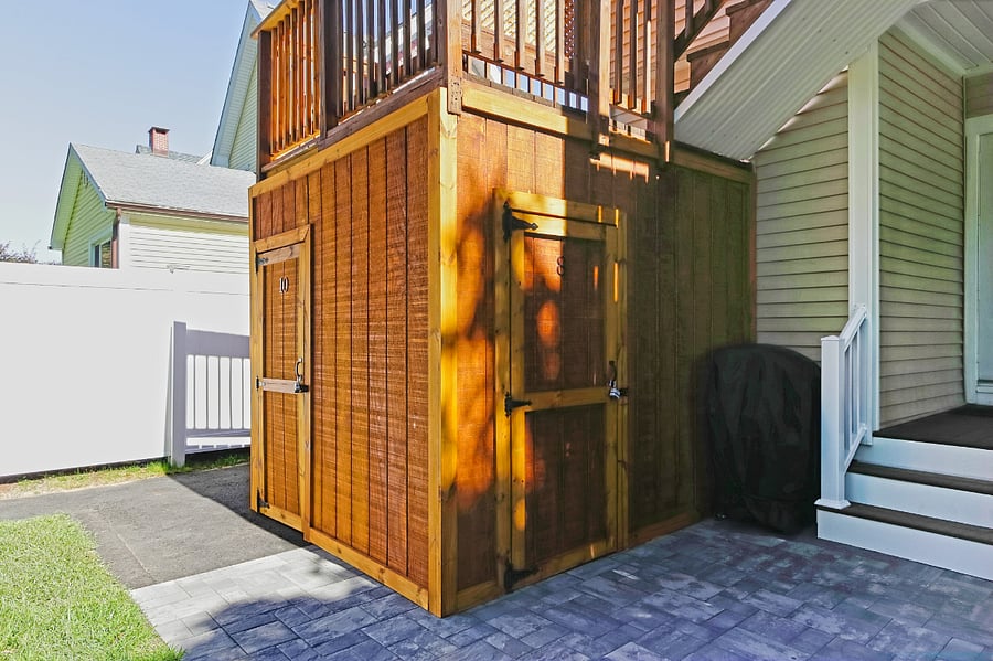 Dedicated private use locked sheds