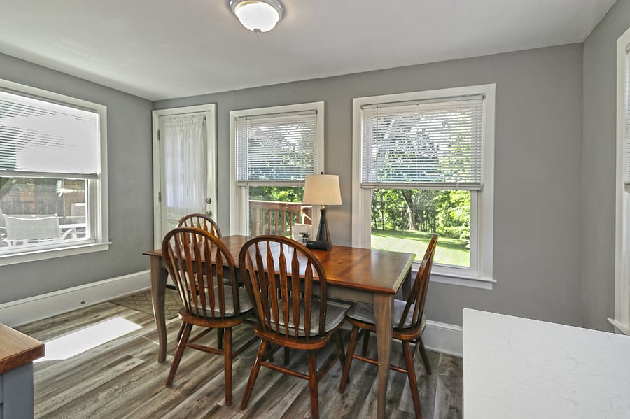 #10 Kitchen Table looks out to backyard