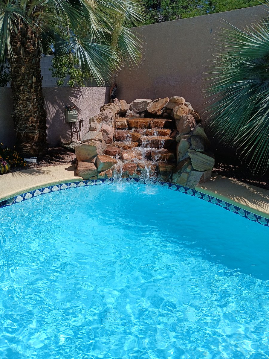Crystal clear pool.