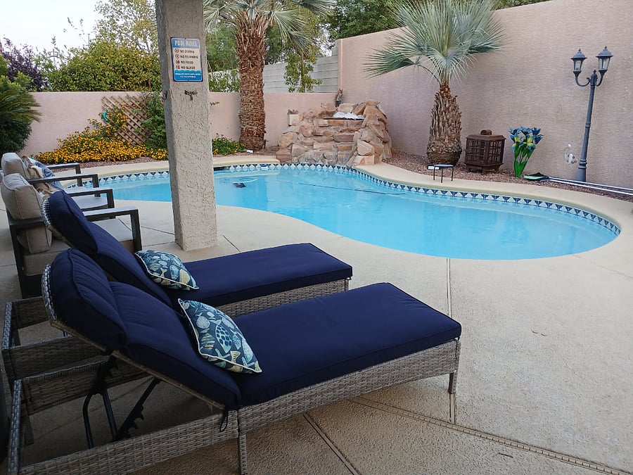 Oasis backyard