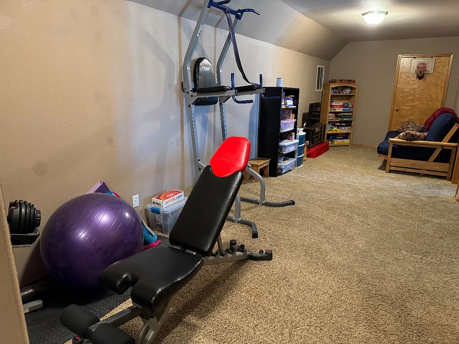 Work out area and game area