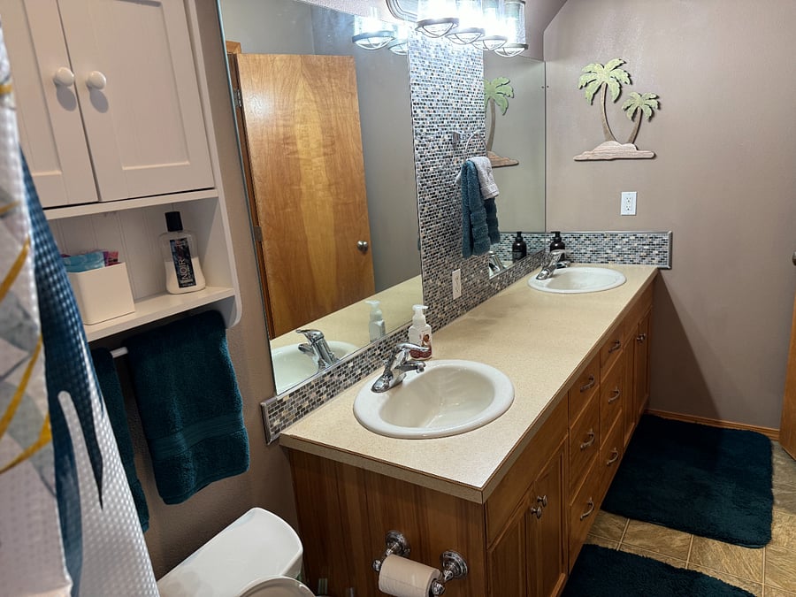 Bathroom #3 is Shared between Bedroom # 3 and 4 