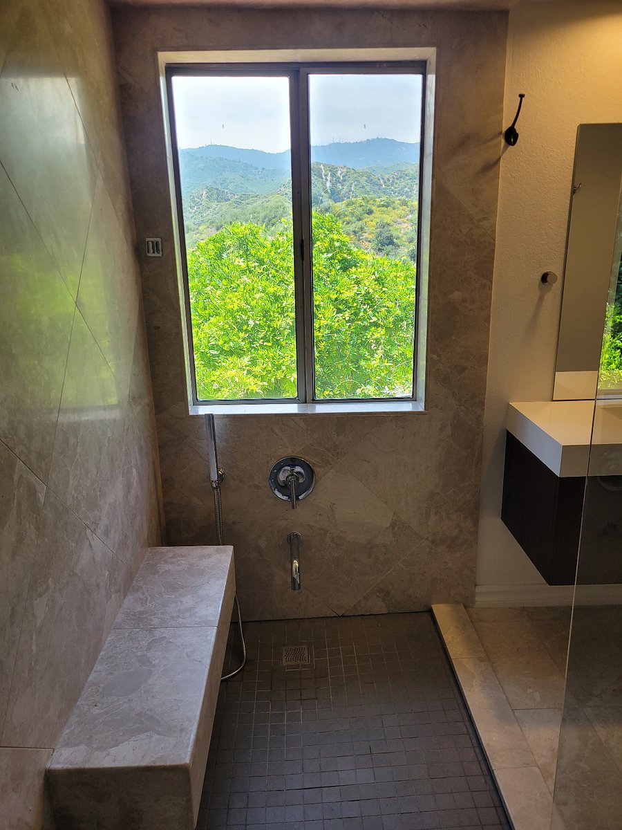 Primary Shower seat and faucet
