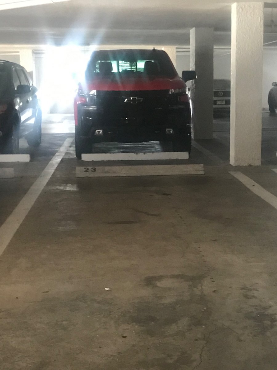 Covered parking spot for the unit
