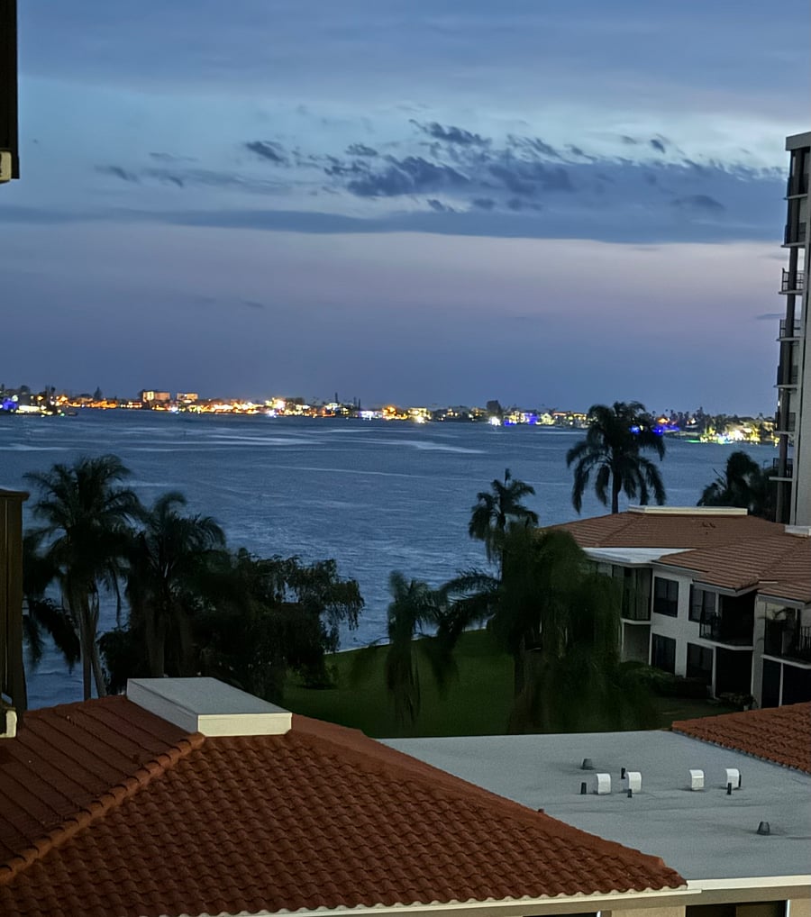 Sunset from balcony