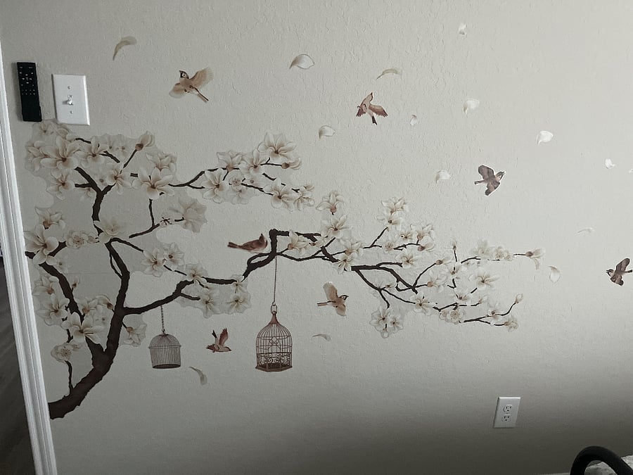 Beautiful Japanese wall art that brightens up the room
