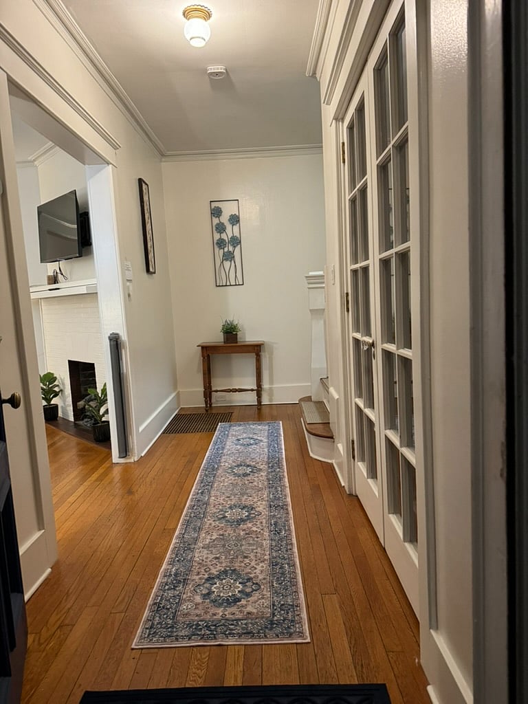 Beautiful hardwood floors and historic molding and interior.