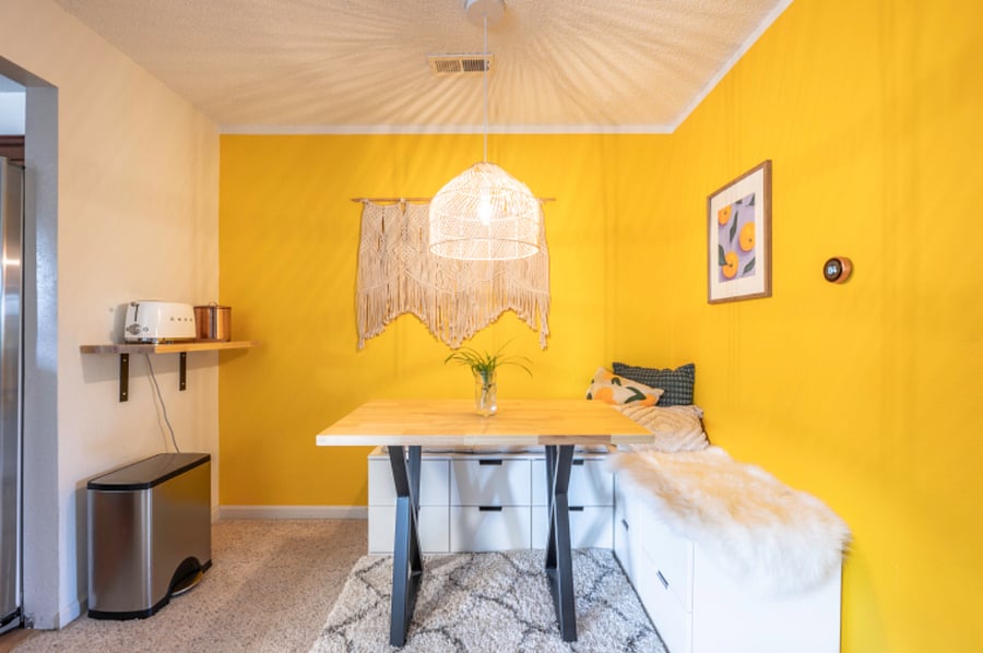 Bright dining room