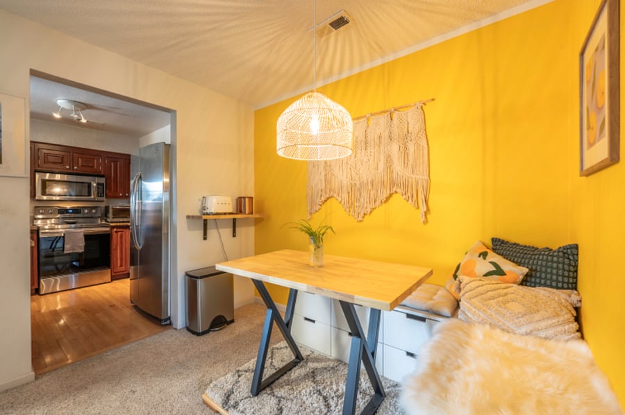 Bright dining room