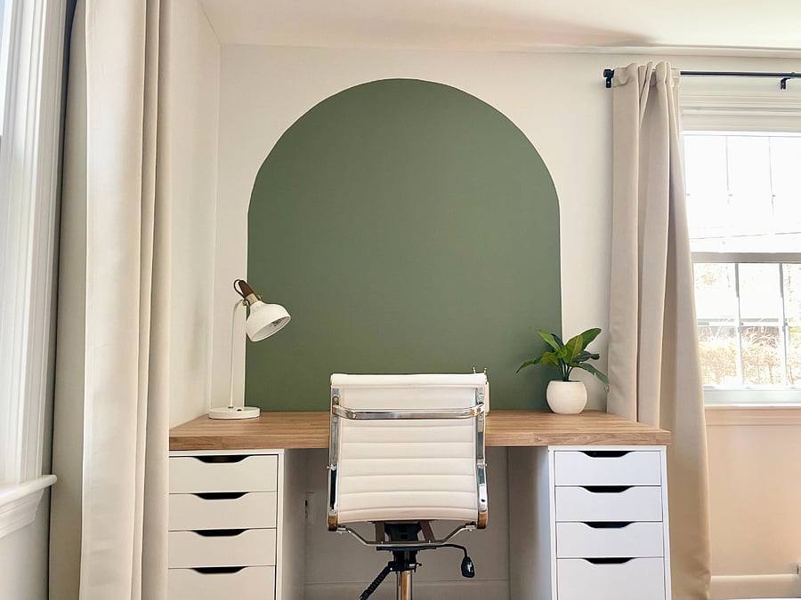 Primary bedroom workspace