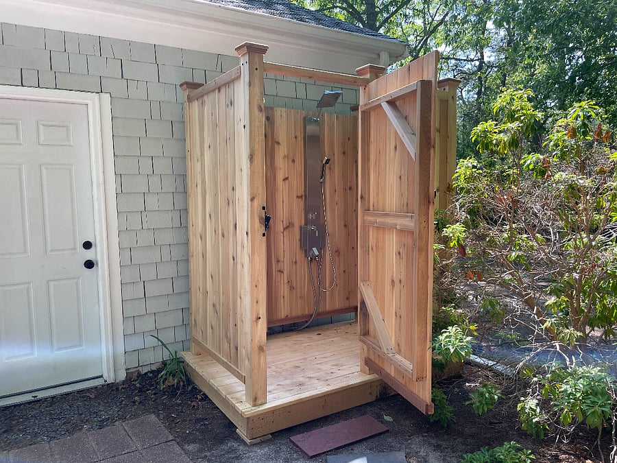 Outdoor shower--available seasonally