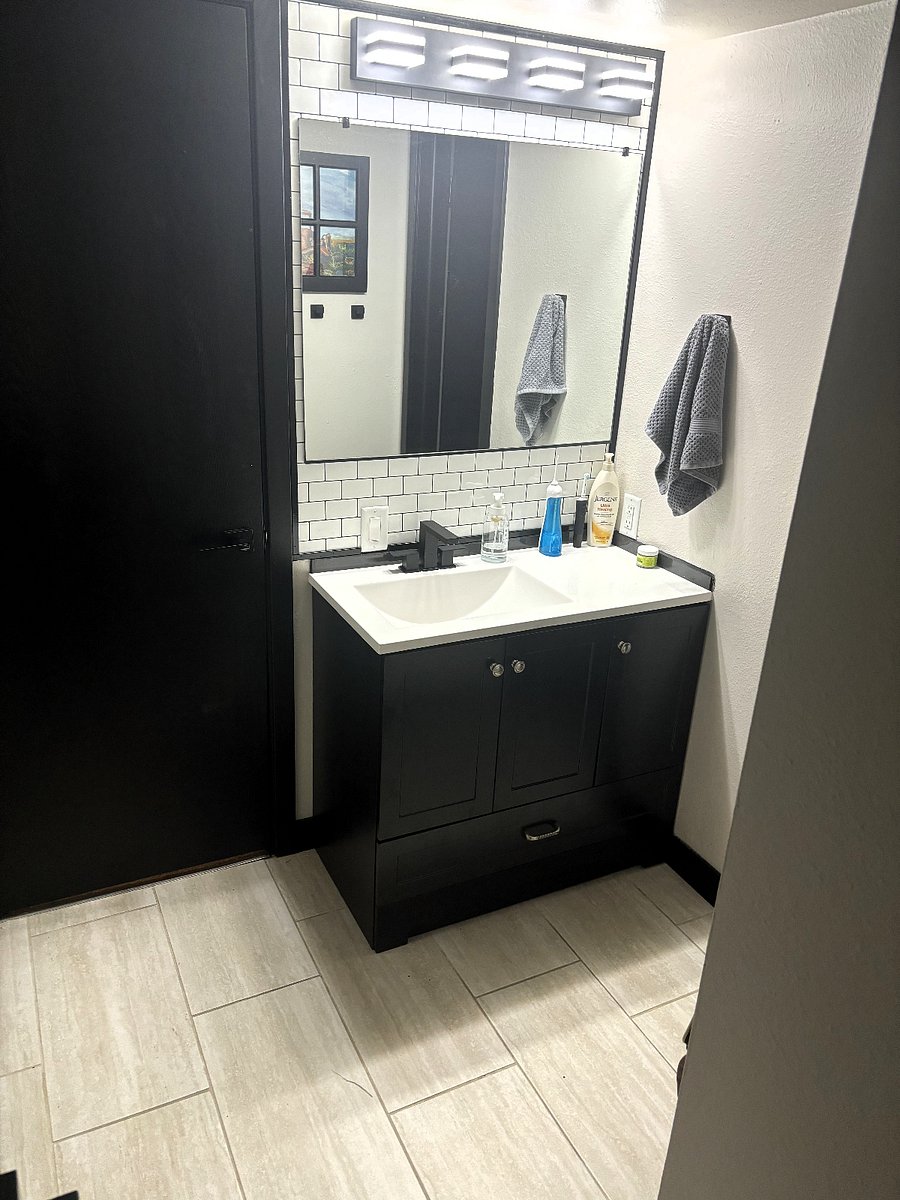 Renovated modern bathroom