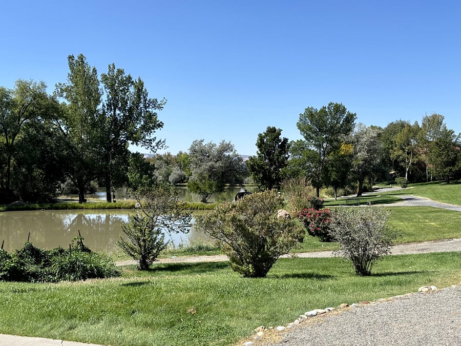 Two lakes on the property with trails