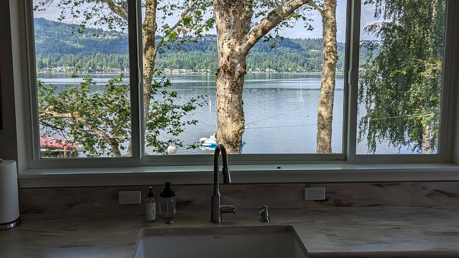 Kitchen clean up view
