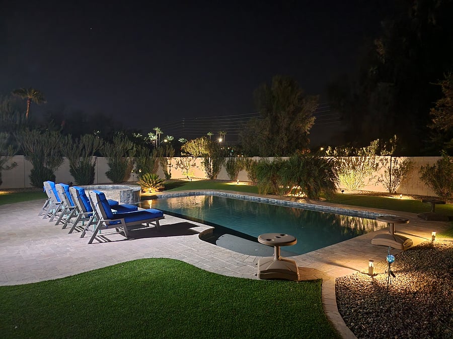 Twilight Poolside.