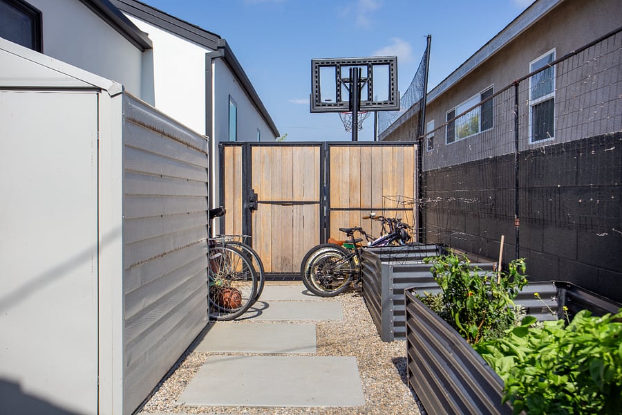 Vegetable Garden and bikes