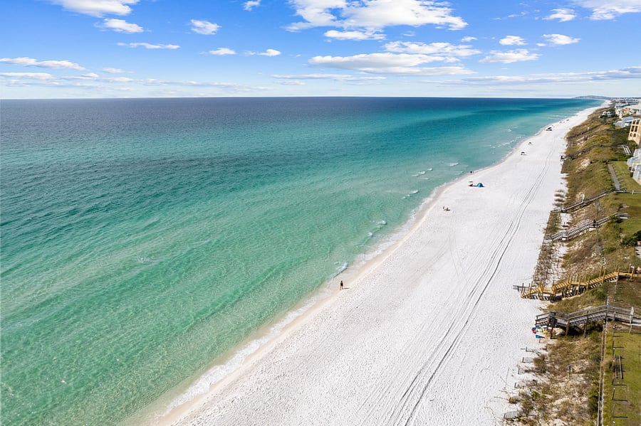 Santa Rosa Beach and Blue Mountain Beach - miles of white sandy beaches - some of the finest in the world!