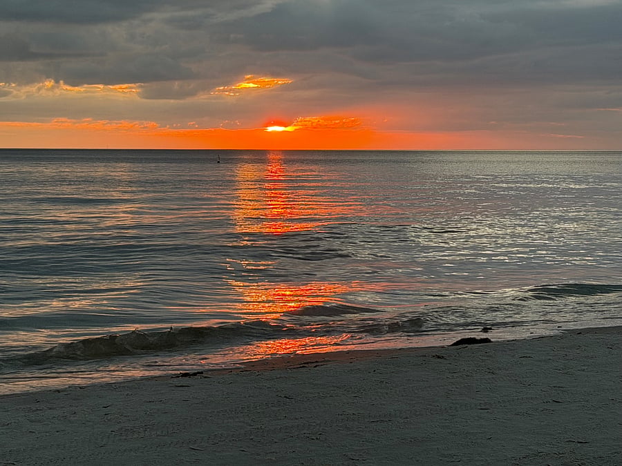 Sanibel Sunset after a perfect day at the beach. Short drive from the villa