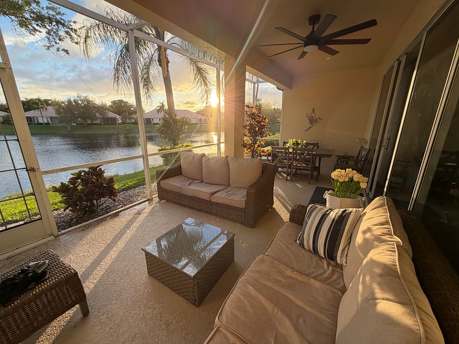 lanai at sunset