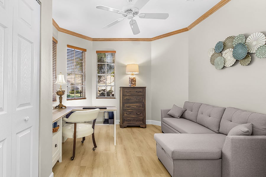 office or third bedroom with comfortable fold out double bed