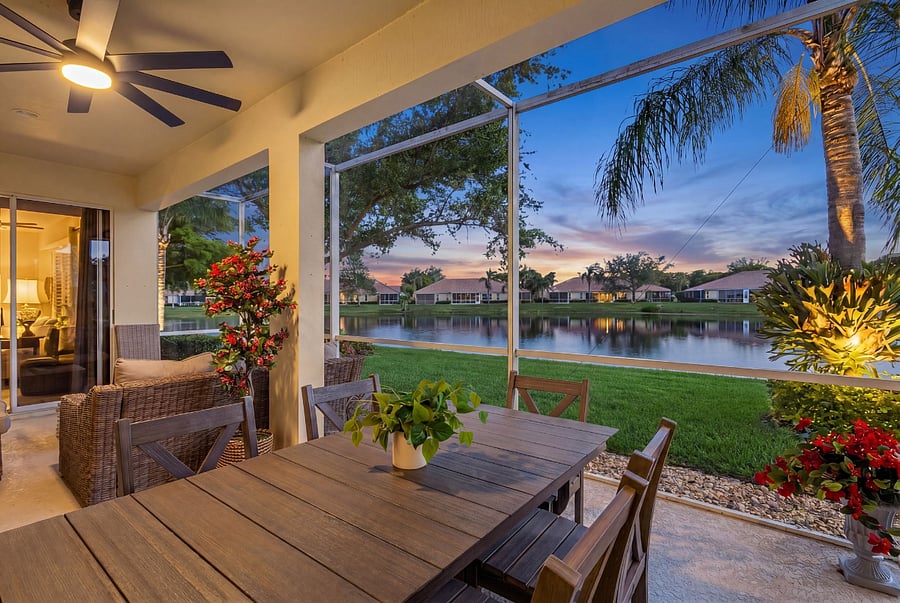 lanai at sunset