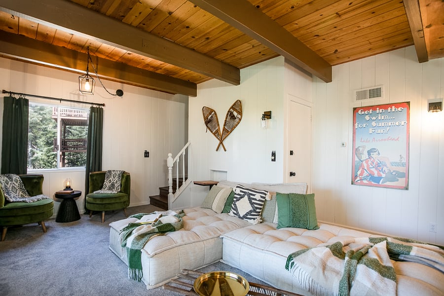 Bottom level, entertainment center