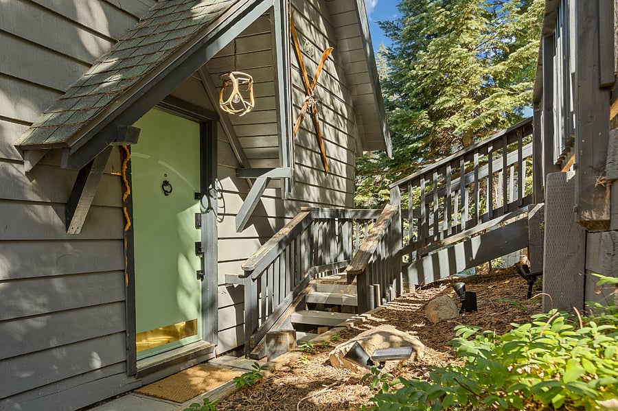 Front door entry with smart locks for easier access