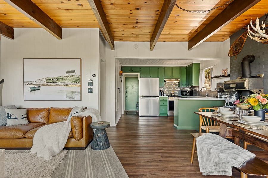Open concept floor plan