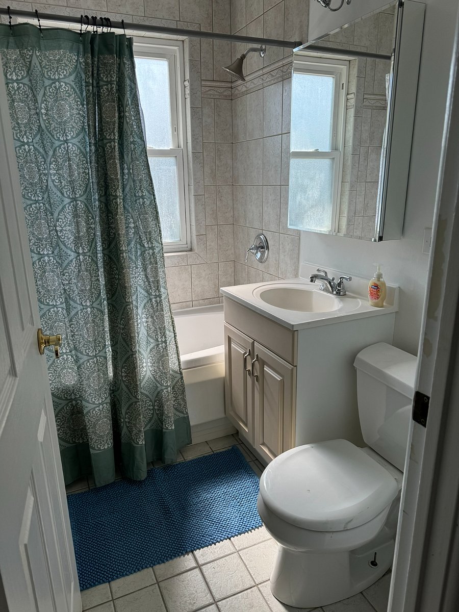 Nicely updated bathroom.