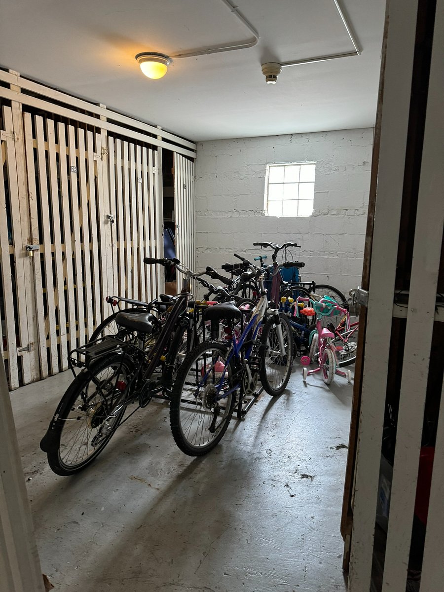 Main floor bike room.  This is a great location for bike riders!