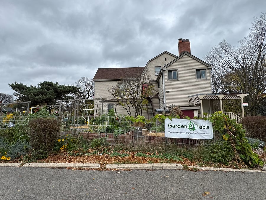 Community Gardens with the Park facility in the background.