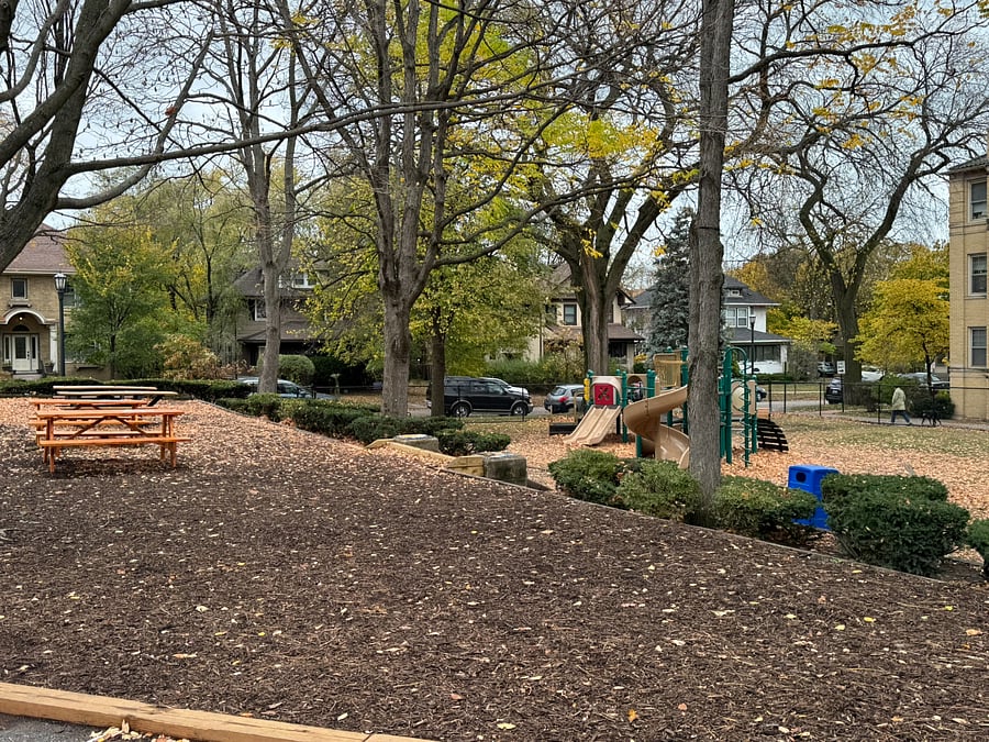 Picnic area and playgrounds
