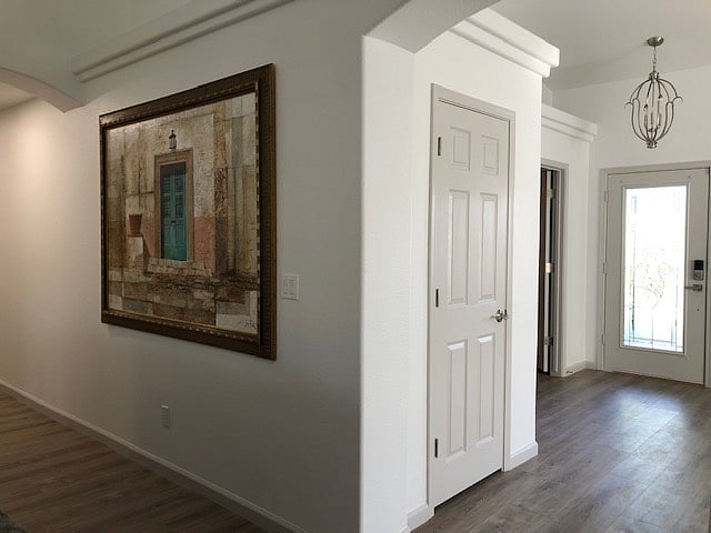 Entry way, Hall closet & Hallway to Bedrooms