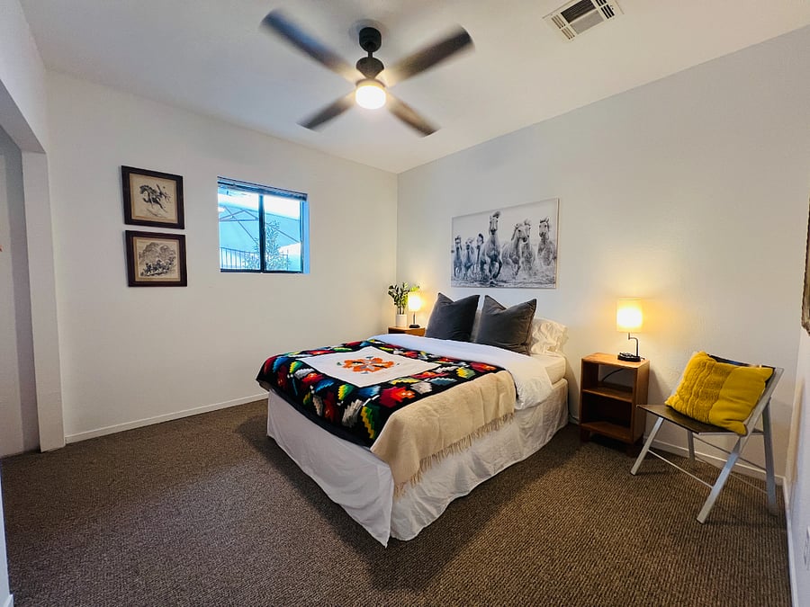 Second bedroom with queen bed.