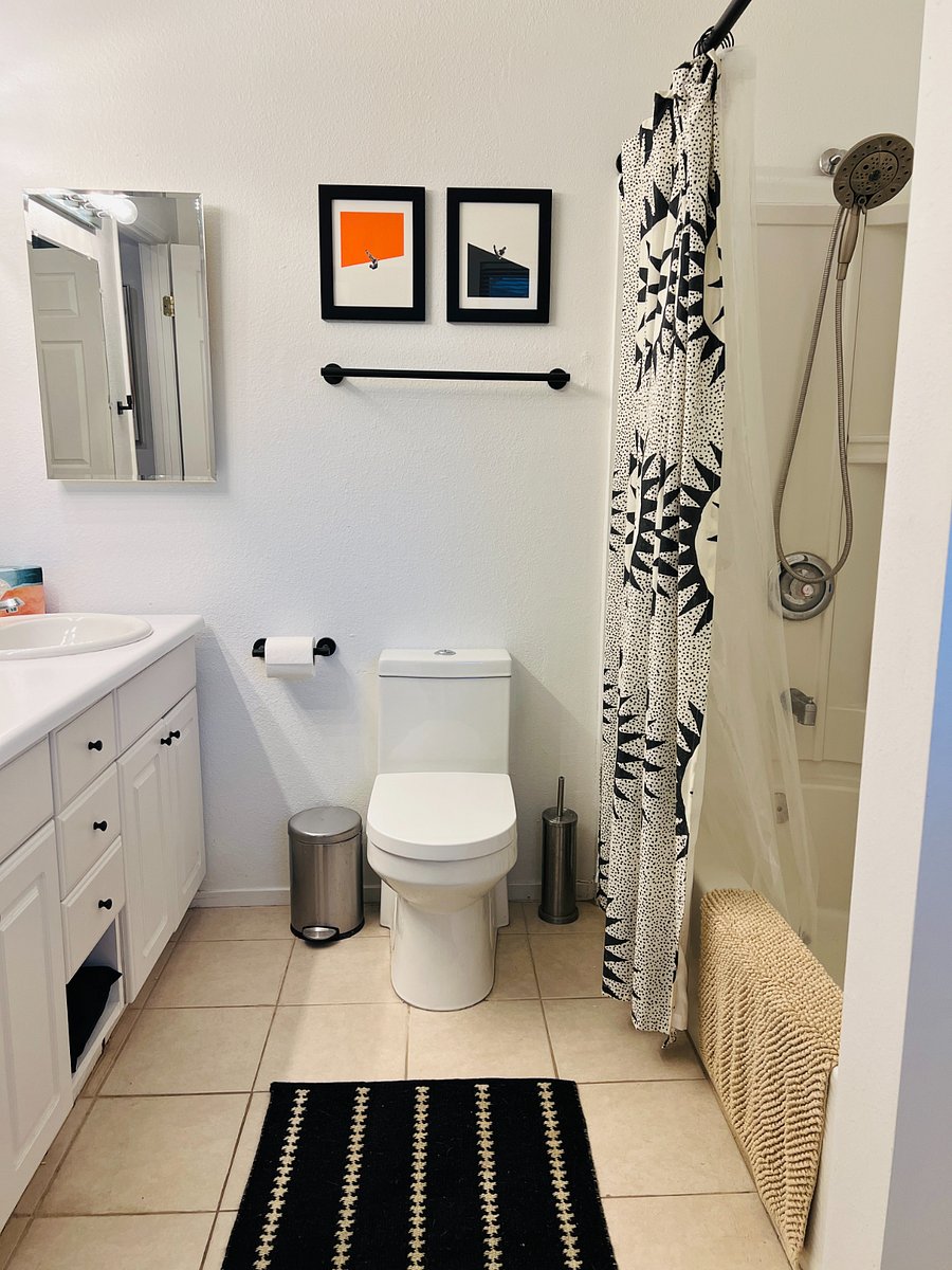 Updated bathroom.