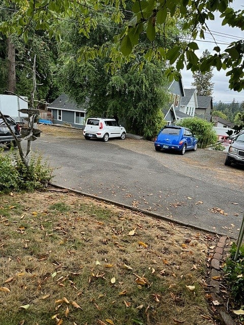 parking area behind electric gate