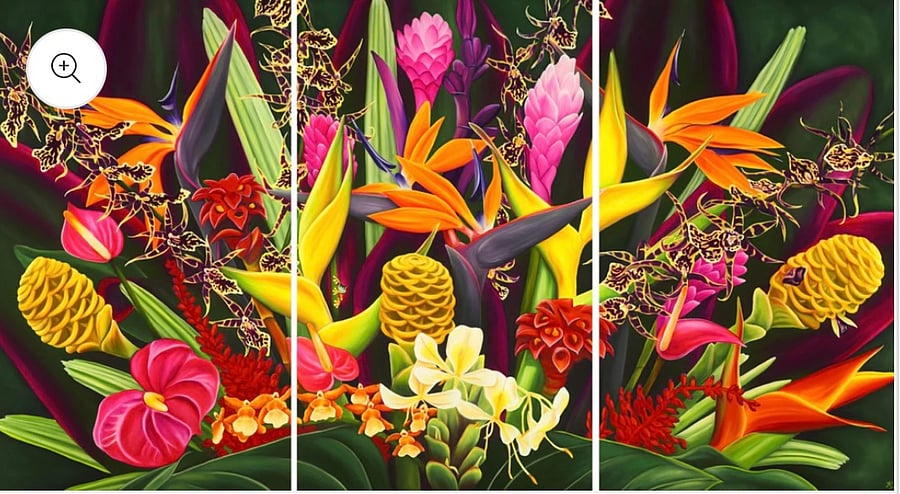 Anna Keay's Prince of Paradise is featured in the guestroom.