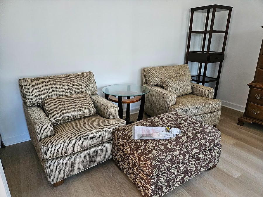 Lower level sitting area