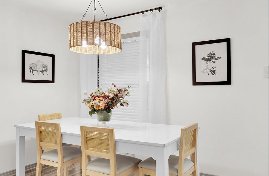 Large dining table for eating or working
