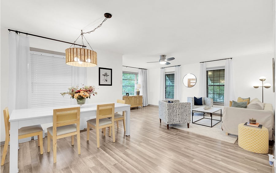 Dining Room and Living Room