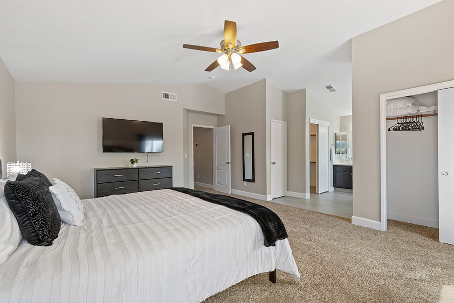 65' Roku TV Master Bedroom