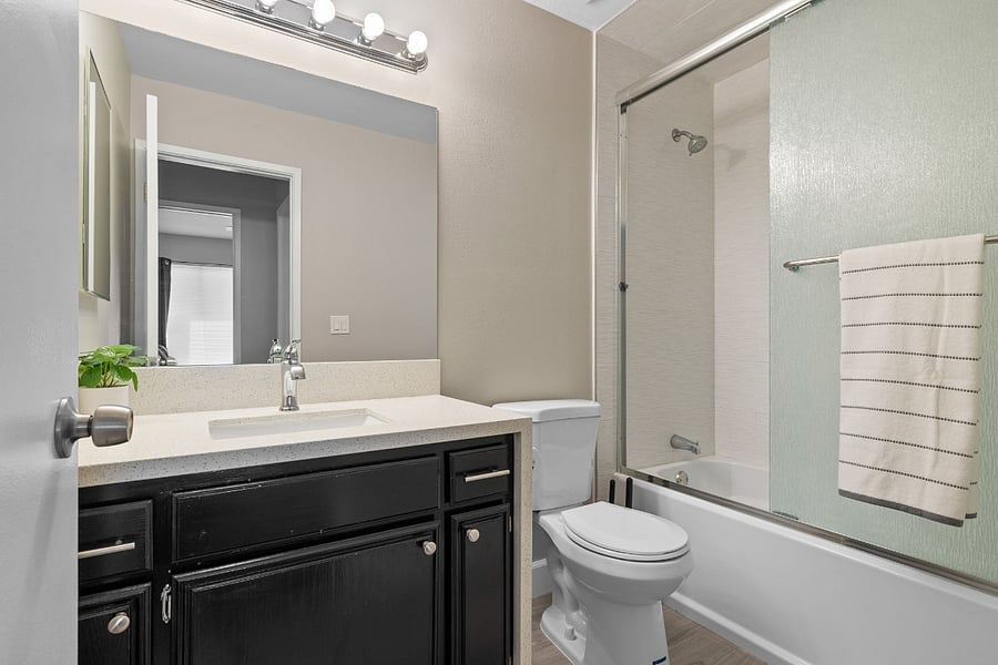 Upstairs Full Bathroom Two with Bathtub