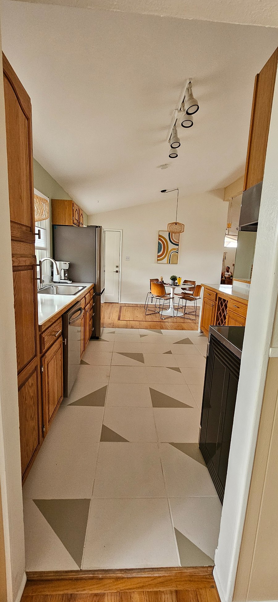 Kitchen entrance from entryway