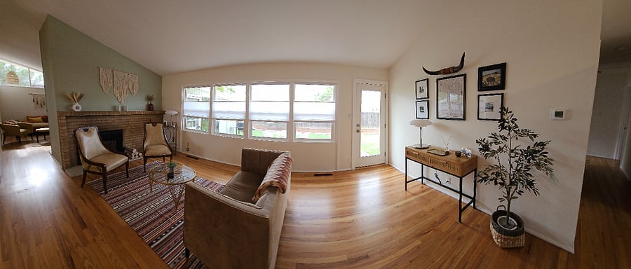 Living Room #1 with View of Backyard