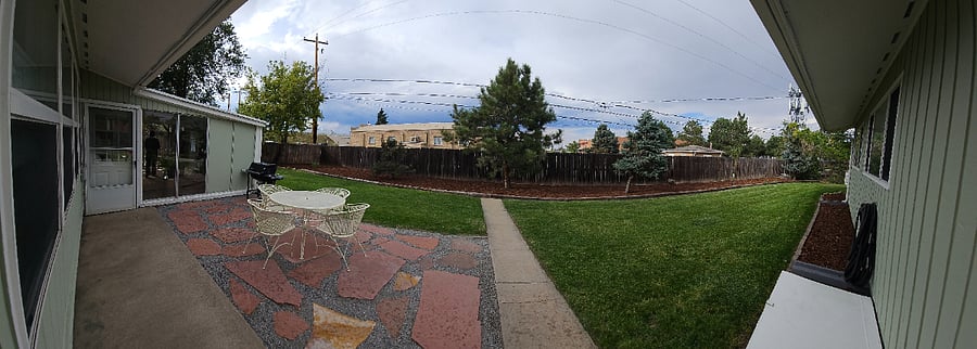 Back Patio Area and Access to the Sunroom