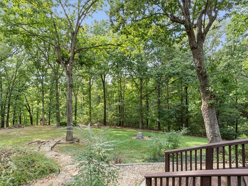 lower level covered patio, one acre wooded lot, many deer in the area