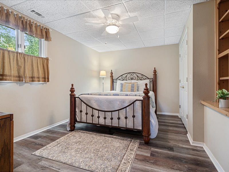 lower level queen bedroom